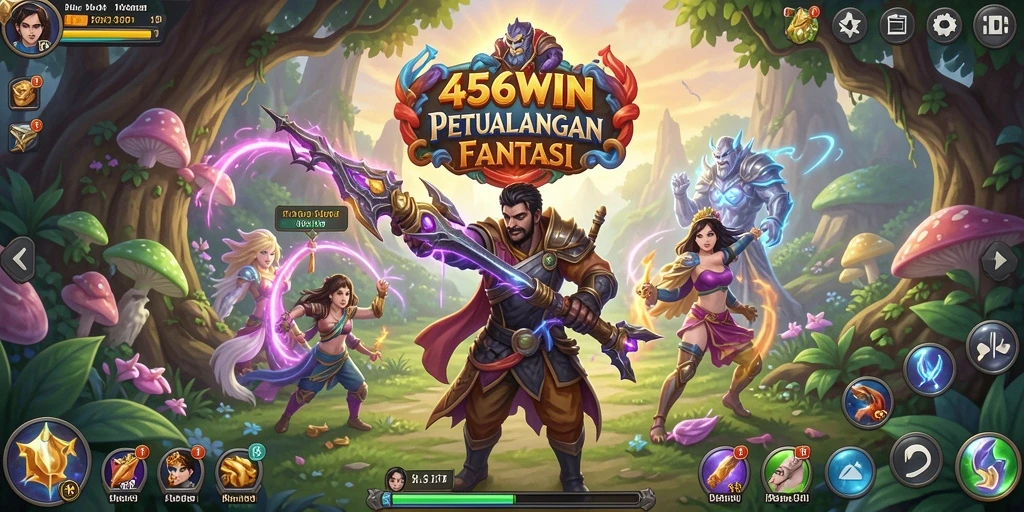 Tampilan gameplay 456WIN yang memukau dari dunia petualangan.