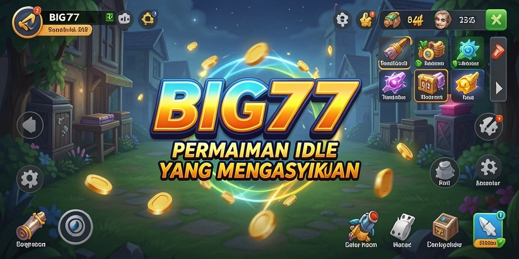 Screenshot utama BIG77 menampilkan gameplay santai yang mengasyikkan.