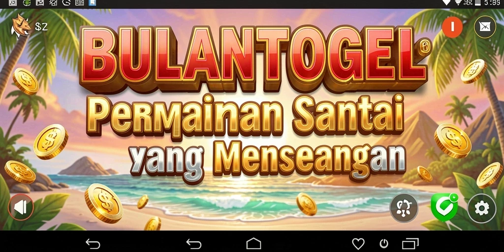 Tampilan screenshot utama BULANTOGEL yang menampilkan gameplay santai.