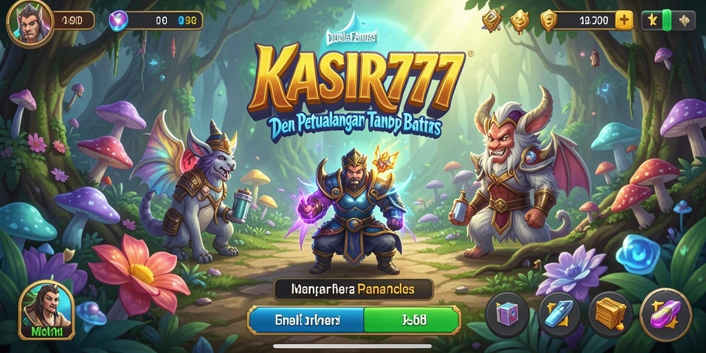 Screenshot utama dari gameplay KASIR777 menampilkan pertempuran epik antar pemain.