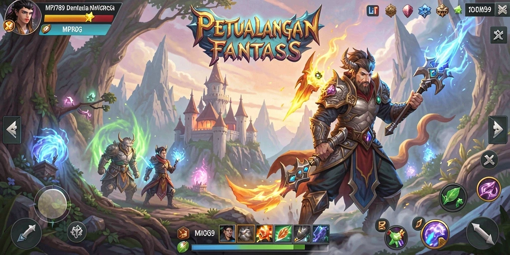 Screenshot gameplay <strong>MVP789</strong> yang menampilkan karakter dalam pertempuran epik.