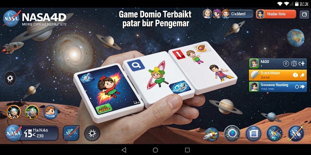 Tampilan gameplay Domino yang seru di NASA4D.
